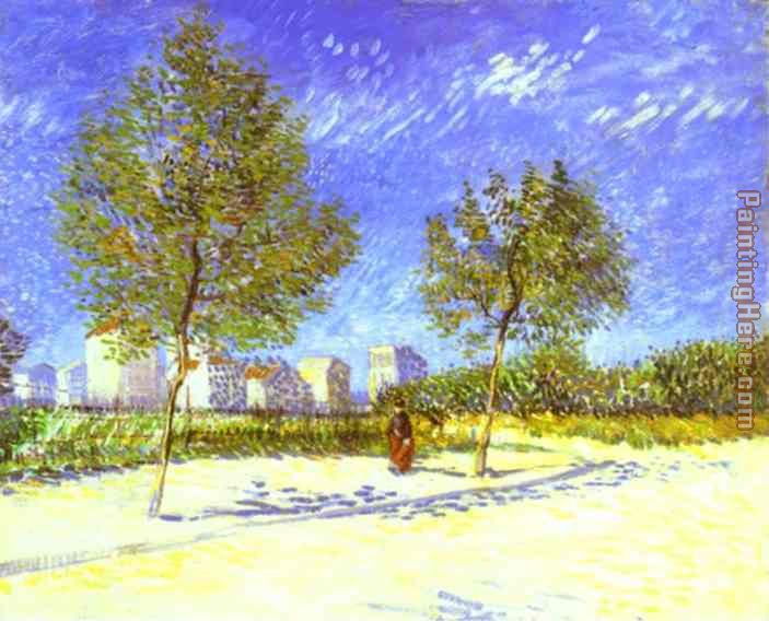 On the Outskirts of Paris painting - Vincent van Gogh On the Outskirts of Paris art painting